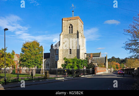 Die Kirche St Helen im Great Hospital of St Giles in Bishopgate, Norwich, Norfolk, England, Vereinigtes Königreich. Stockfoto