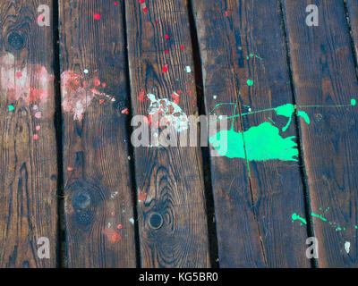 Fünf vertikalen Brettern für Hintergrund Stockfoto