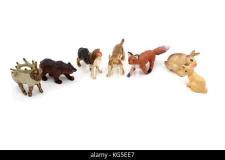 Jahrgang 1990's Toys Safarai in meiner Tasche Stockfoto