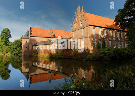 Herten Schloss (wasserburg) im Herbst, Herten, Nordrhein-Westfalen, Deutschland Stockfoto