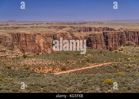 Die USA, Arizona, Navajo Nation, Cameron, Little Colorado River Gorge Stockfoto