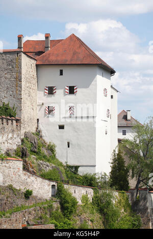 Veste Oberhaus und Veste Niederhaus, Donau, Altstadt, Passau, Niederbayern, Bayern, Deutschland, Europa, Stockfoto