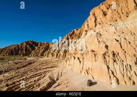 Sandstein Felsformationen in den Cathedral Gorge State Park, Nevada, USA Stockfoto