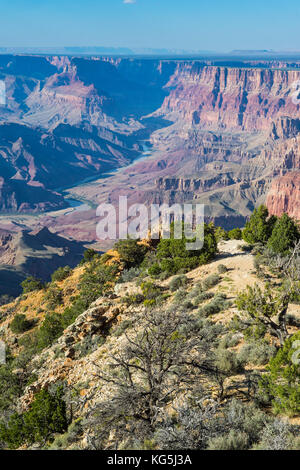 Desert View Point über den Grand Canyon, Arizona, USA Stockfoto