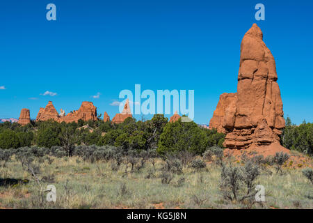 Sandstein Kamine in der kodakchrome Basin State Park, Utah, USA Stockfoto