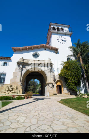 Der County Courthouse von Santa Barbara, Big Sur, Kalifornien, USA Stockfoto