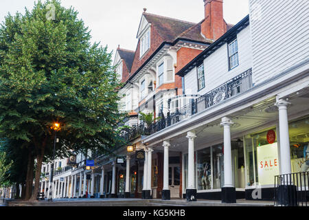 England, Kent, Tunbridge Wells, die Dachpfannen Einkaufsstraße Stockfoto