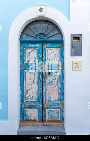 Dorf in der Nähe von Stromboli in Messina, Sizilien, Italien, Europa. Stockfoto