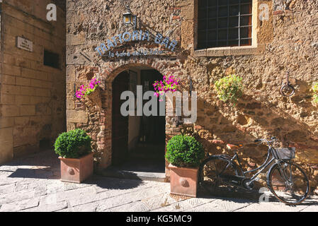 Pienza ist ein Dorf schönsten in Italien, in der Provinz Siena, Toskana, Italien, Europa. Stockfoto