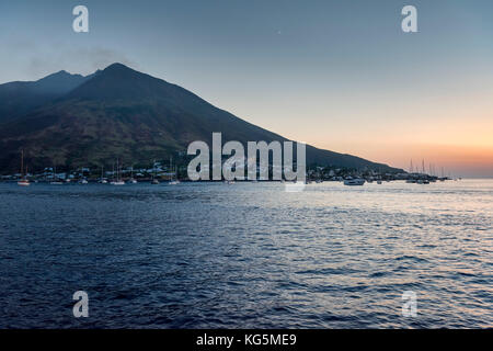 Stromboli, Messina, Sizilien, Italien, Europa. Stockfoto