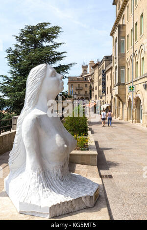 Stadt von San Marino, die Republik San Marino Stockfoto