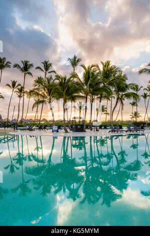 Playa Bavaro, Punta Cana, higuey, Punta Cana, Dominikanische Republik. Beach Resort. Stockfoto