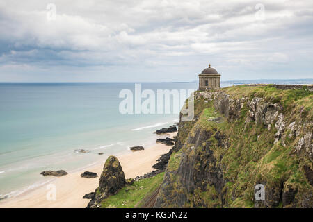 Mussenden Temple, Castlerock, County Antrim, Ulster, Nordirland, Vereinigtes Königreich. Stockfoto