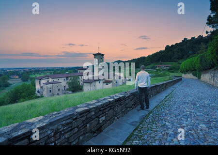 Astino Kloster, Bergamo, Lombardei, Italien Stockfoto