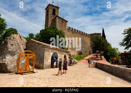 Die Festung von guaita, San Marino, Republik San Marino Stockfoto