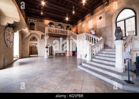 Atrium des Palazzo Pubblico, der Republik San Marino Stockfoto