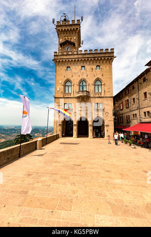 Palazzo Pubblico, San Marino, die Republik San Marino Stockfoto