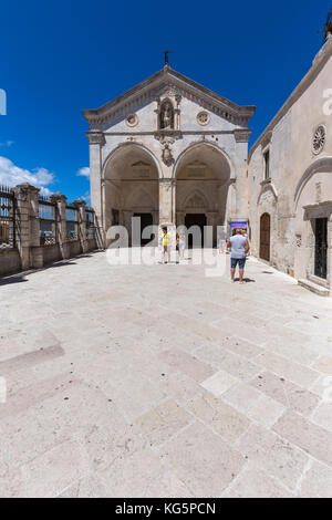 Heiligtum des Erzengels Saint Michael, Dorf Monte Sant'Angelo, Bezirk Foggia, Apulien, Italien Stockfoto