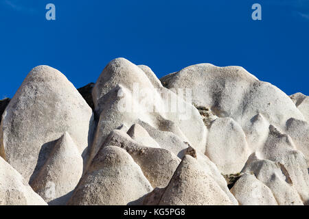 Schatten Spiel auf Felsen, Tarihi Milli Parki, Göreme, Kappadokien, Türkei (Türkei) Stockfoto