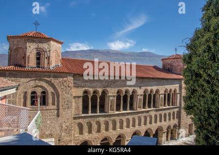 Alte byzantinische Kirche Hagia Sophia - Ohrid, Mazedonien Stockfoto