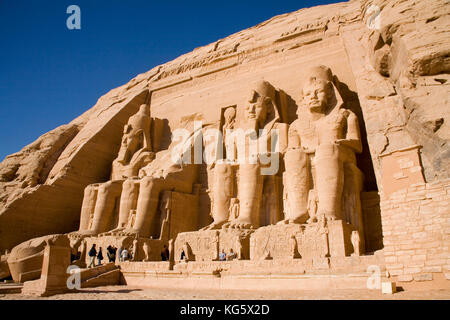 Abu Simbel archäologische Stätte in Ägypten Nordafrika Stockfoto