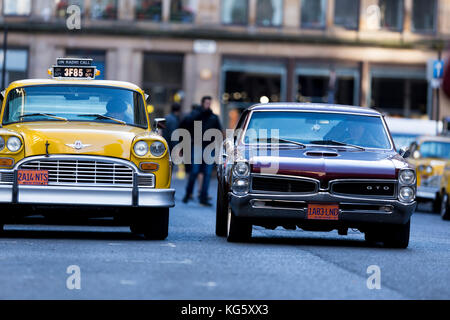 1980s New York checkers Cab Stockfoto