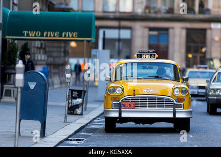 1980s New York checkers Cab Stockfoto