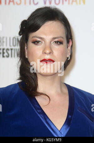 Oct 06, 2017 - Daniela Vega Teilnahme an "eine fantastische Frau 'UK Premiere, Odeon Leicester Square in London, England, Großbritannien Stockfoto