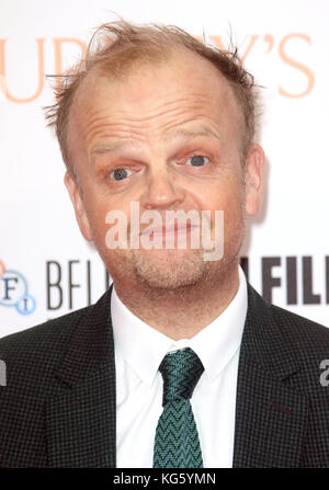 Oct 06, 2017 - Toby Jones die Teilnahme an 'Journey's End' Europäische Premiere, Odeon Leicester Square in London, England, Großbritannien Stockfoto