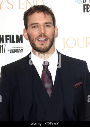 Oct 06, 2017 - Sam Claflin an 'Journey's End' Europäische Premiere, Odeon Leicester Square in London, England, Großbritannien Stockfoto