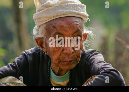 Angesichts von Nepal Stockfoto