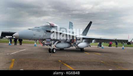 McDonnell Douglas CF-188 Hornet, in den USA als F18 bekannt. Dies ist ein RCAF-Flugzeug. Stockfoto