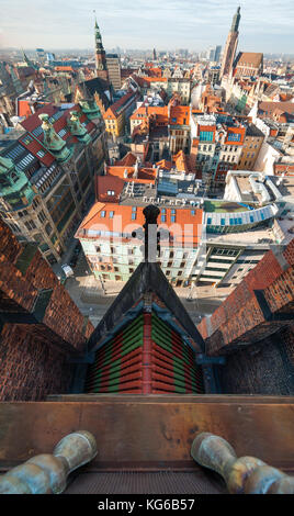 Wroclaw Top View Stockfoto