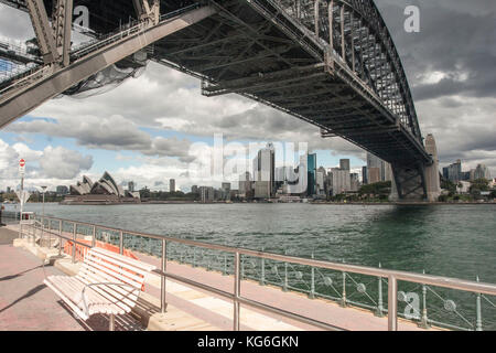 Brücke über den Hafen von Sydney Stockfoto