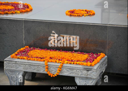 Gandhi's Memorial Tomb - Neu-Delhi, Indien Stockfoto