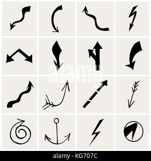 Satz Pfeile. Vector Illustration Stock Vektor