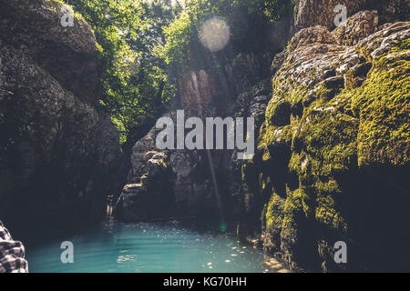 Martvili Canyon in Georgien. Natur Landschaft Stockfoto