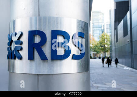 Die königliche Bank von Schottland Gebäude bei 250 Bishopsgate, London, UK. Stockfoto