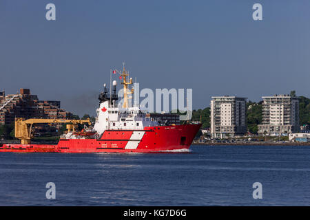 Halifax, Kanada - 29 August 2017: Die kanadische Küstenwache light icebreaker Earl Grey wurde 1986 in Betrieb genommen und ist in Charlottetown, PEI. Stockfoto