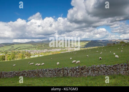 Peebles, in den schottischen Borders, sitzt im Tweed Valley 20 Meilen südlich von Edinburgh Stockfoto