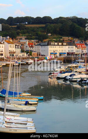 Hafen, St Aubin Jersey Stockfoto