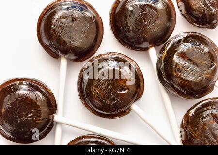 Bonfire toffee am Stiel Stockfoto