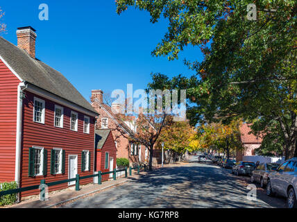 Main Street in Old Salem, Winston-Salem, North Carolina, USA Stockfoto