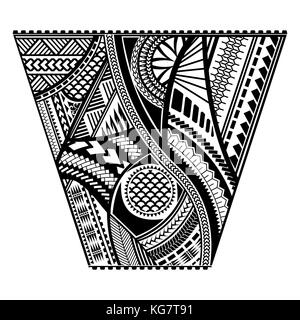 Polynesian tattoo style Hülse vektor design. Stock Vektor