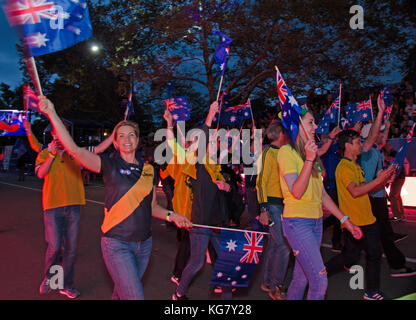 Läufer aus Australien, die an der Parade. Stockfoto