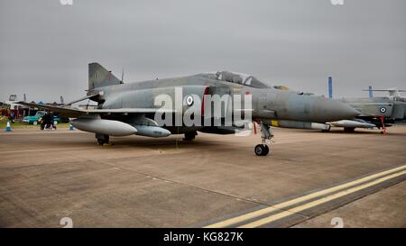 Hellenic Air Force F-4 E Phantom auf Static Display an der Royal International Air Tattoo 2017 Stockfoto