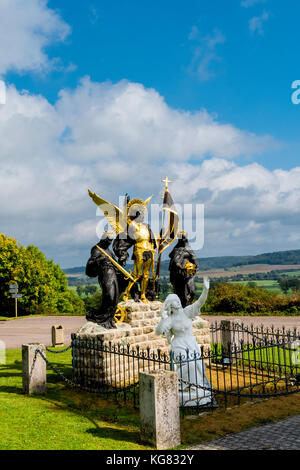 Domremy-la-Pucelle (Frankreich, Lothringen): Geburtsort von Joan d'Arc; Gedenkstätte und Kirche Stockfoto