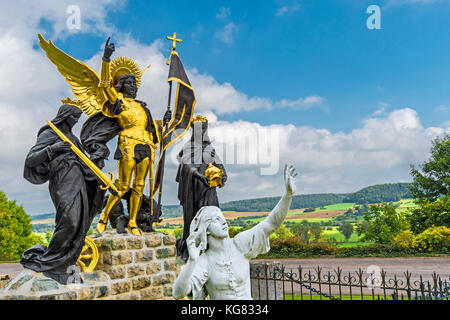 Domremy-la-Pucelle (Frankreich, Lothringen): Geburtsort von Joan d'Arc; Gedenkstätte und Kirche Stockfoto