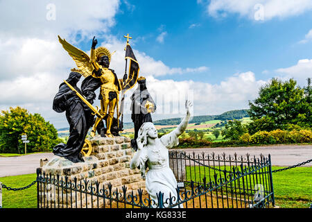 Domremy-la-Pucelle (Frankreich, Lothringen): Geburtsort von Joan d'Arc; Gedenkstätte und Kirche Stockfoto