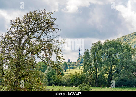 Domremy-la-Pucelle (Frankreich, Lothringen): Geburtsort von Joan d'Arc; Gedenkstätte und Kirche Stockfoto